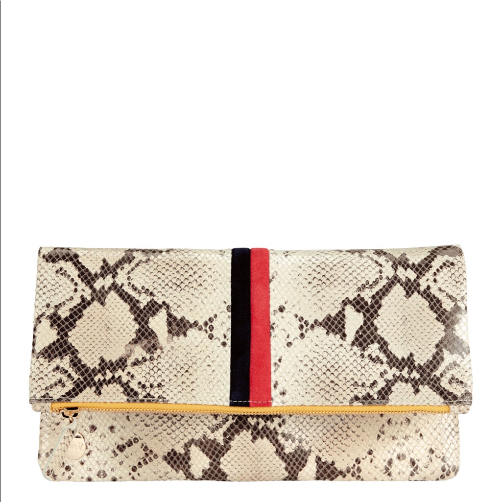 Like New Clare Vivier Fold Over Clutch